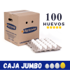 Caja de 100 huevos Jumbo frescos con despacho gratis en Santiago.